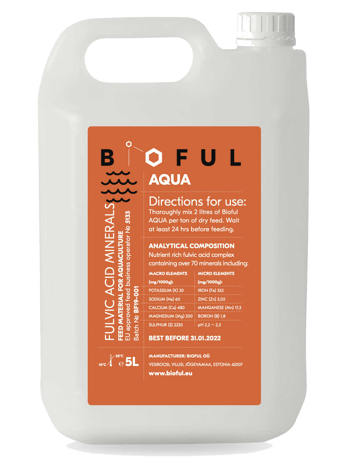 Bioful Aqua 5L bottle